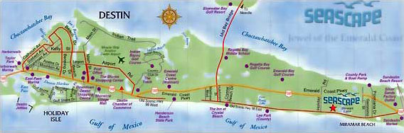 Florida Real Estate Blog Destin - Destin Florida Map