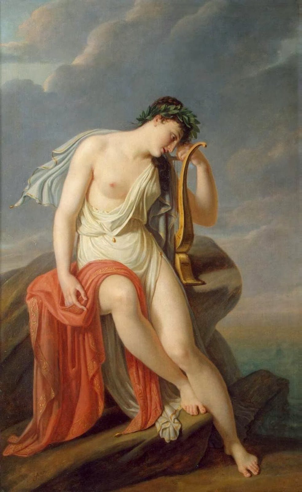 Pierre-Narcisse Guérin - Sappho On The Leucadian Cliff