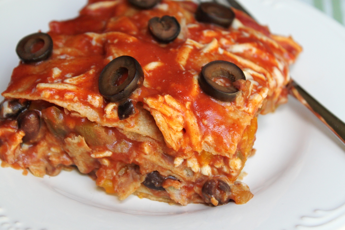 A Teaspoon and A Pinch (Vegan.) (Or Not.) Enchilada Lasagna