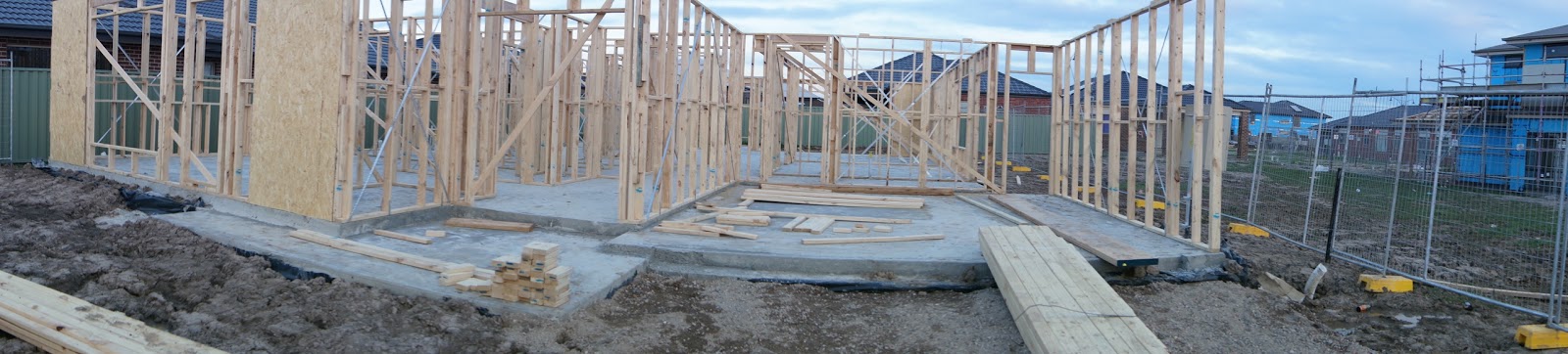 Building Our First New Home Slab Down Base Frame 