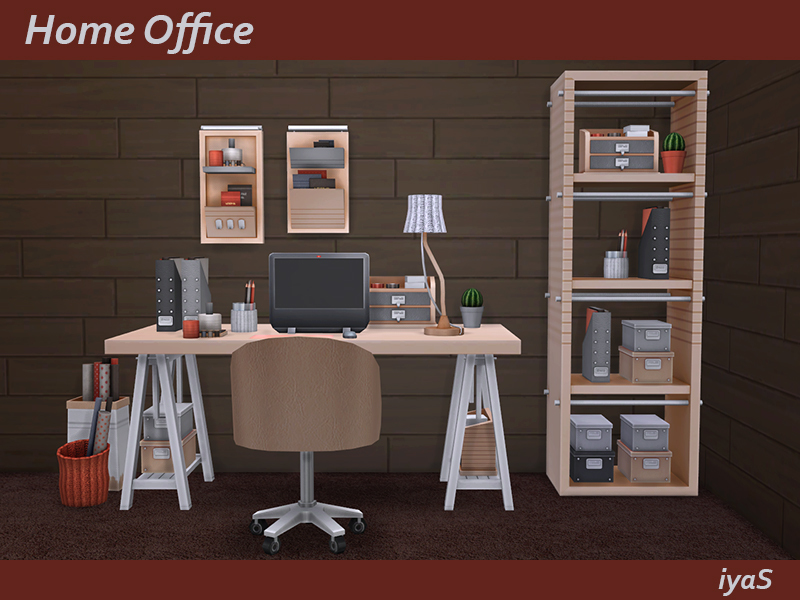 soloriya Home Office. Sims 4
