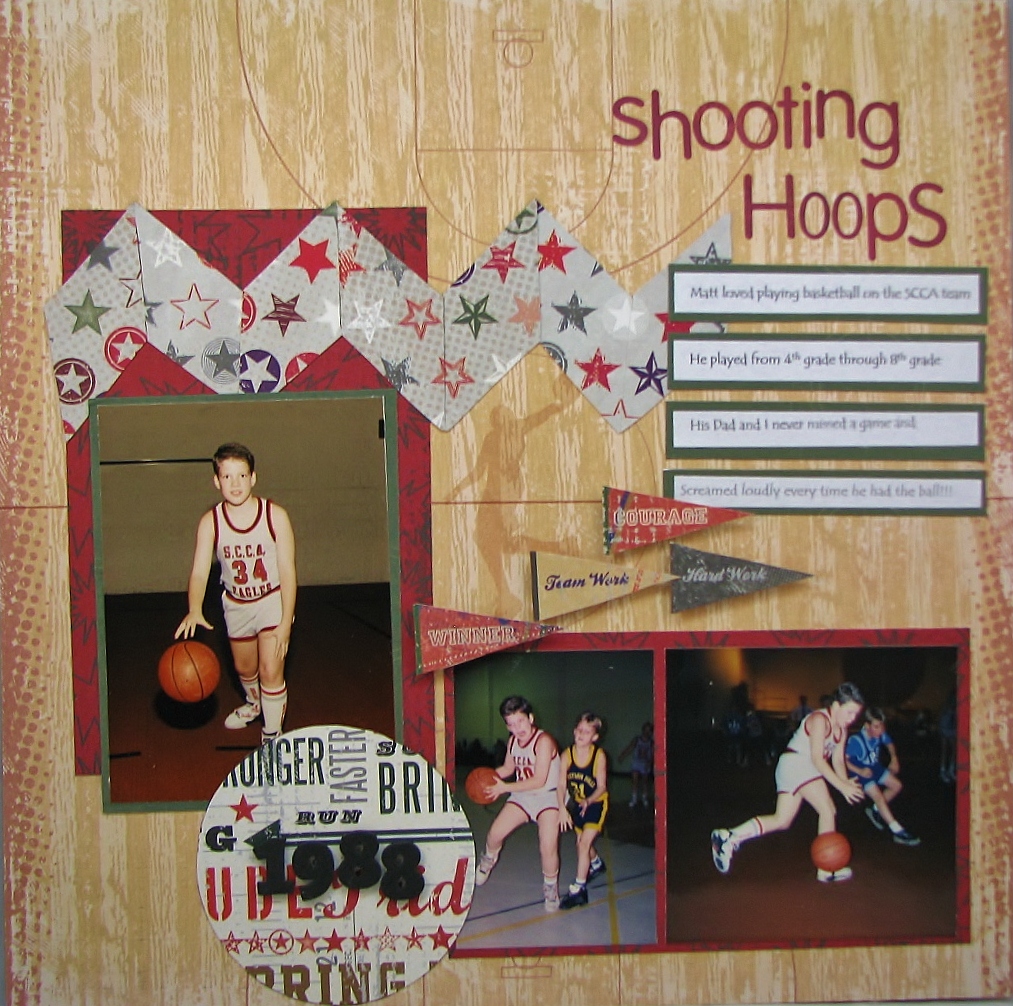 Slightly Off Center Shooting Hoops