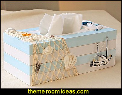 Decorating Theme Bedrooms Maries Manor Seaside Cottage Tissue Box Cover Mediterranean Retro Style Decoration Seaside Cottage Decorating Ideas Coastal Living Room
