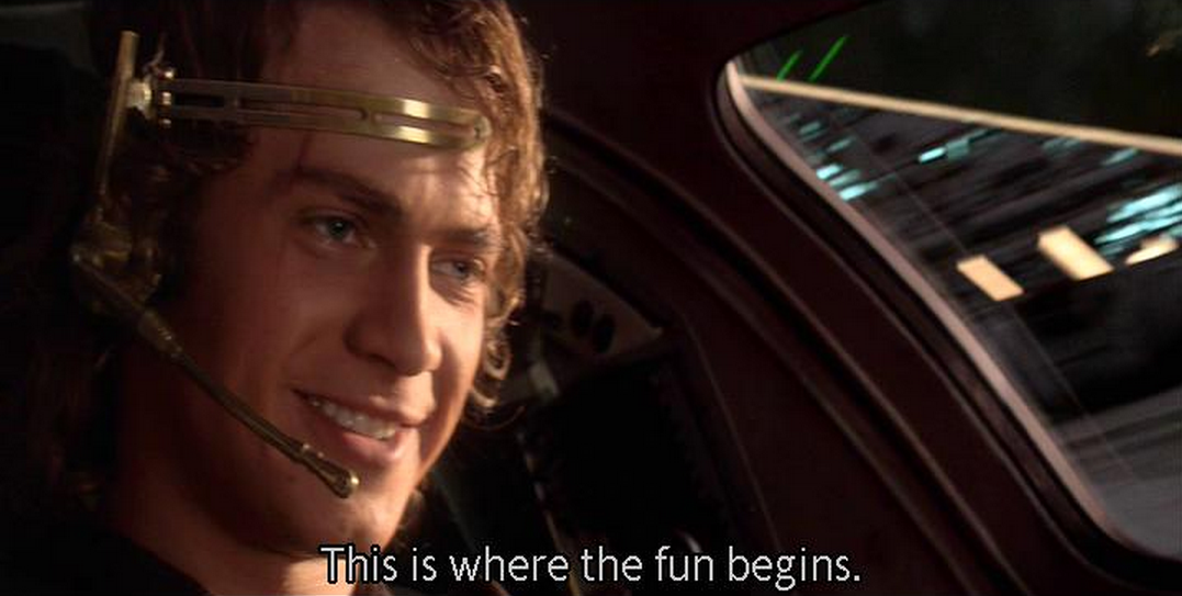 Anakin Skywalker This Is Where The Fun Begins Mike Looks Back: vrijdag 4 september 2015