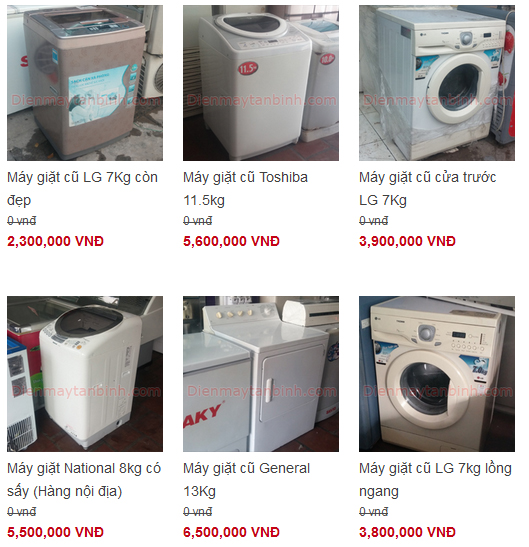 máy giặt cũ