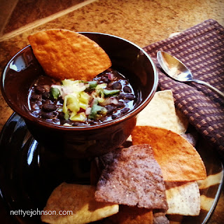 picture of black bean soup