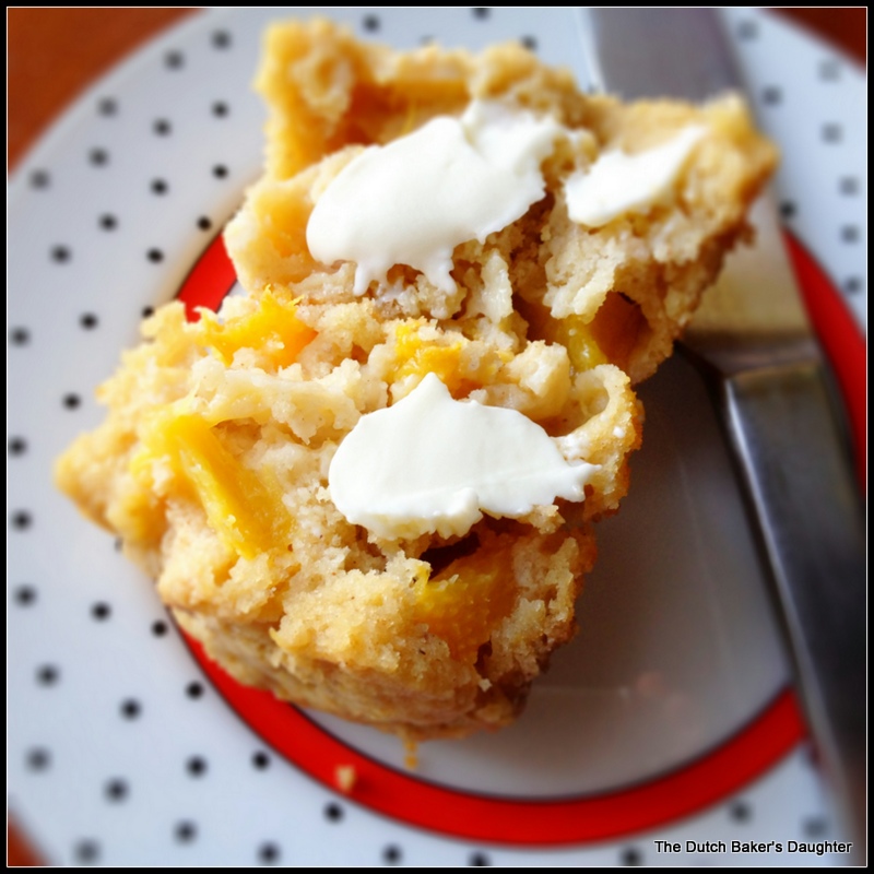 The Dutch Baker's Daughter Peaches and Cream Muffins