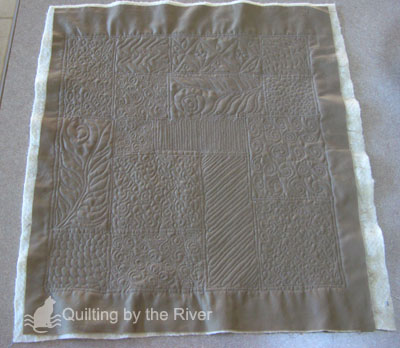Free-motion quilting sample Free-motion quilting sample