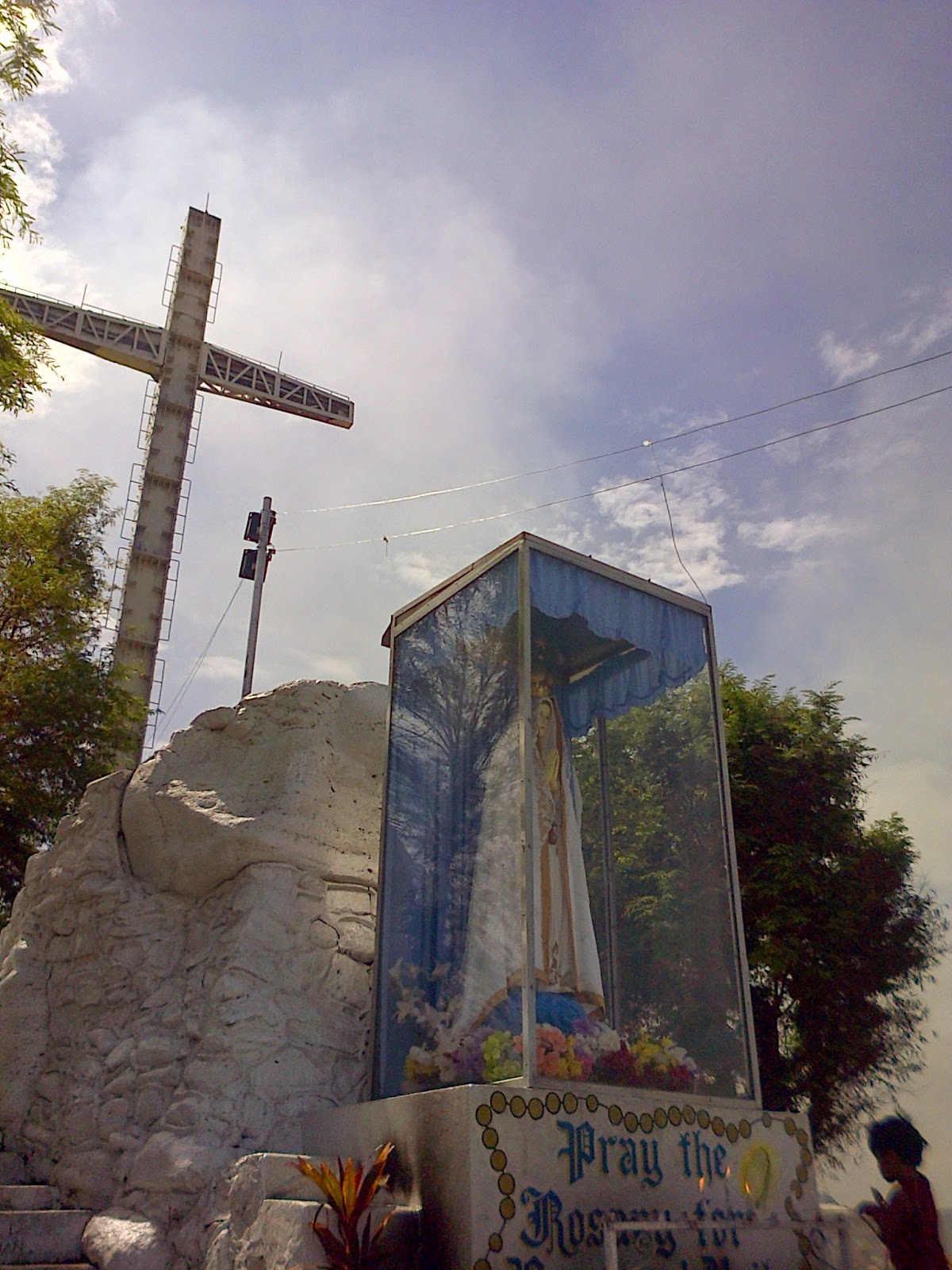 From this side Saint Ursula Parish and Kalbaryo at Binangonan Rizal
