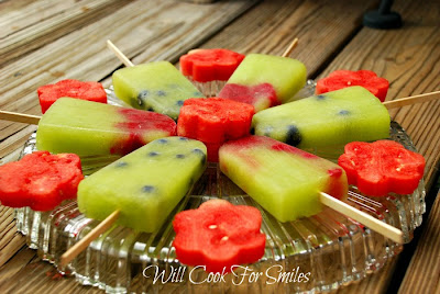 Will Cook For Smiles: Honeydew Melon Berry Pops