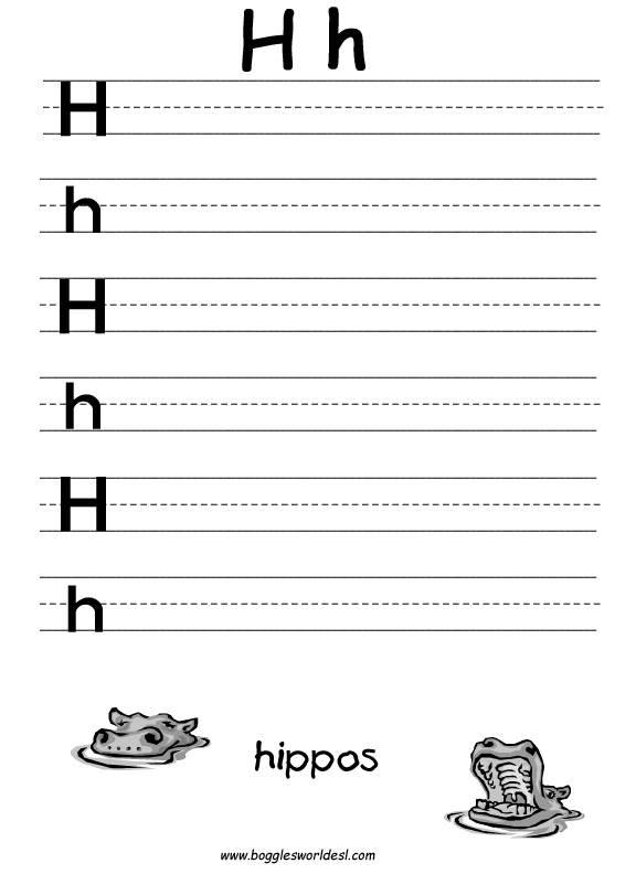 Have Fun Learning English: The letter H