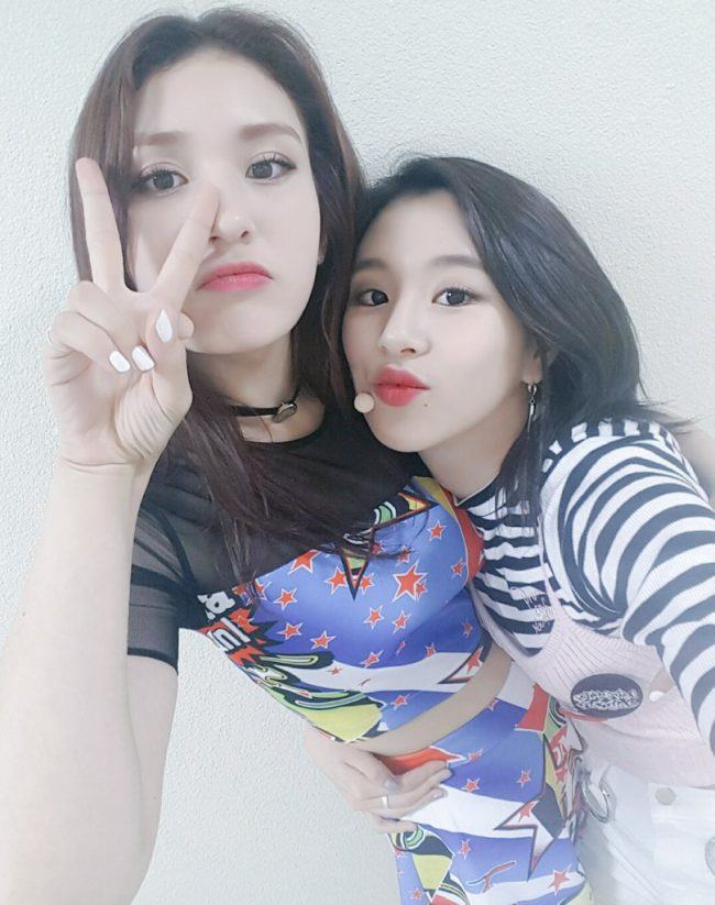 1. TWICE Chaeyoung & I.O.I Somi