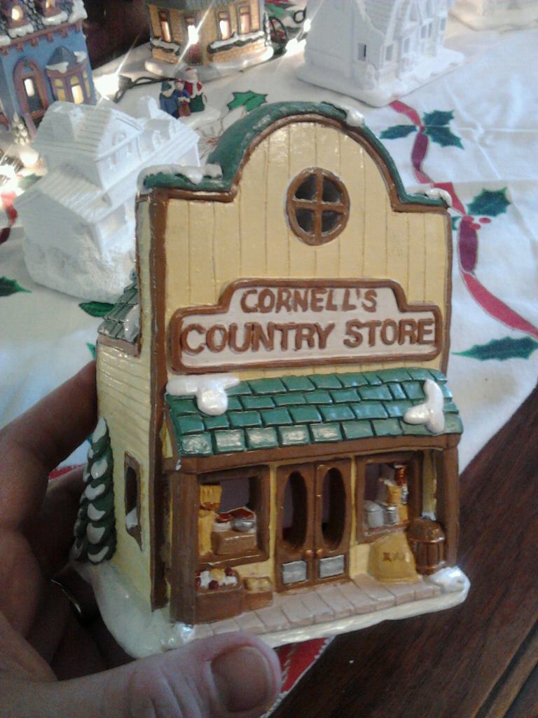 Krista's Krafting Christmas village Country store conversion