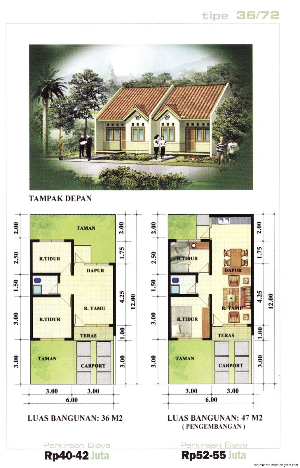  Denah  Dan Rumah  Minimalis Design  Rumah  Minimalis