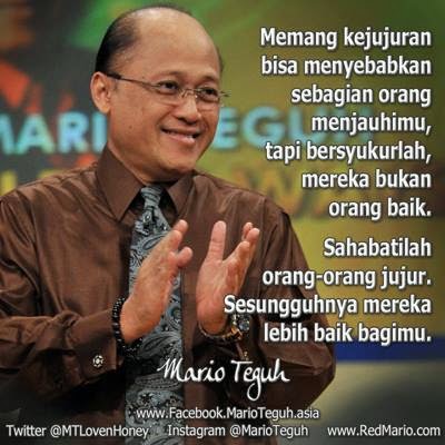 Gambar kata bijak kejujuran | Mario Teguh 2015