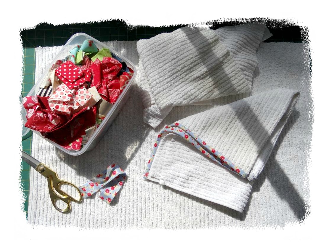 Jenny of ELEFANTZ Recycling old towels...