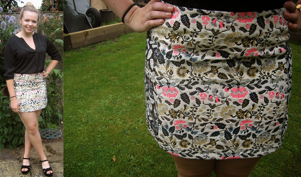 Just A Norwich Girl: Floral Pelmet Skirt | #theessiebuttoneffect