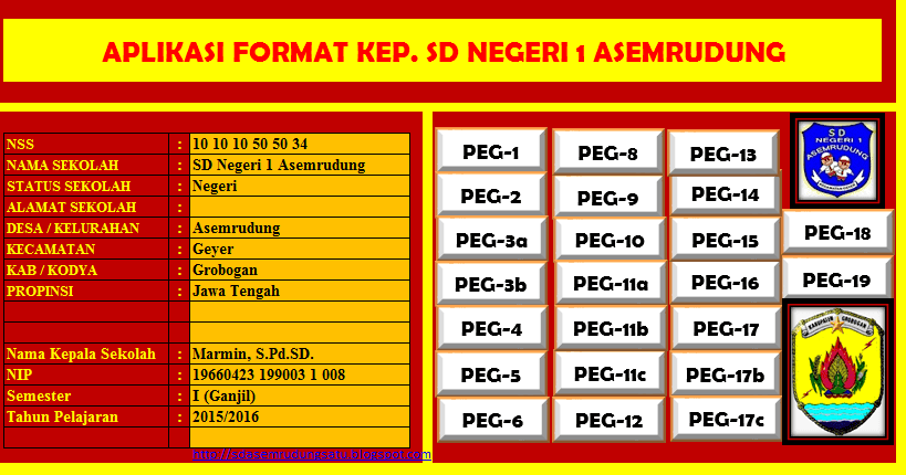 Aplikasi Kepala Sekolah SD/MI Kurikulum 2013