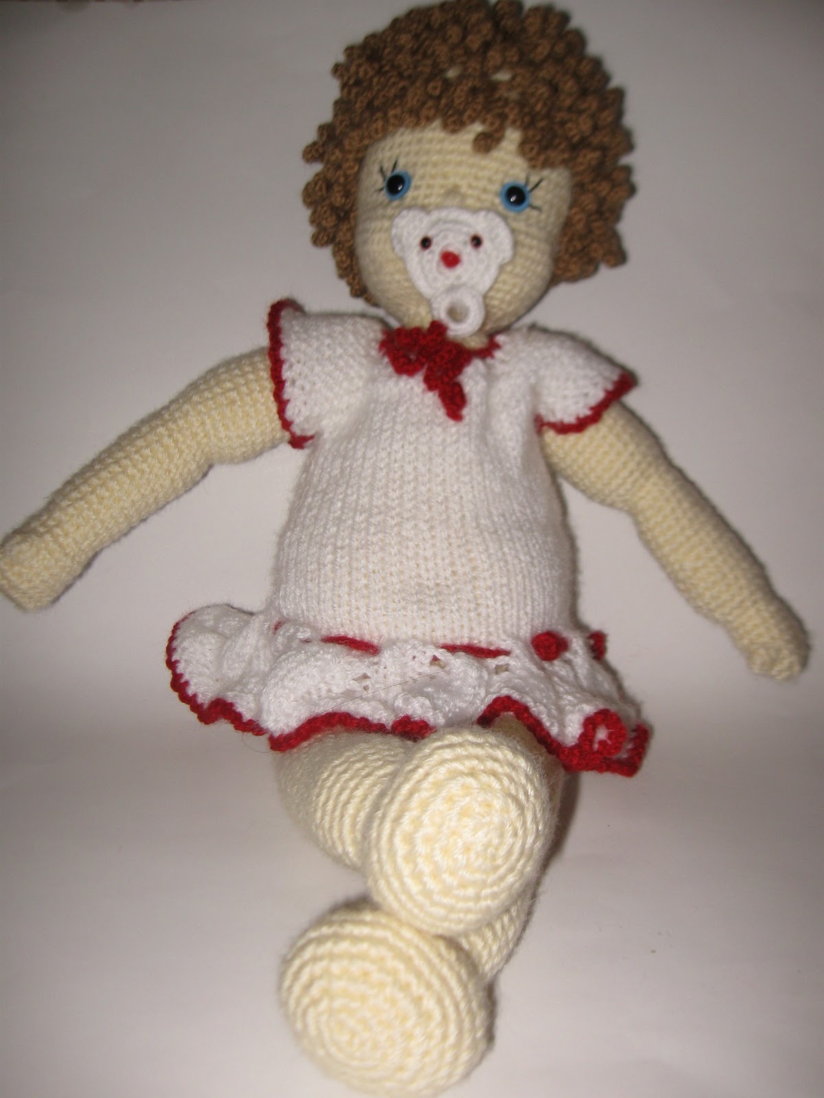 Yaseminkale örgü oyuncak et bebek &quot;Melek bebek&quot;