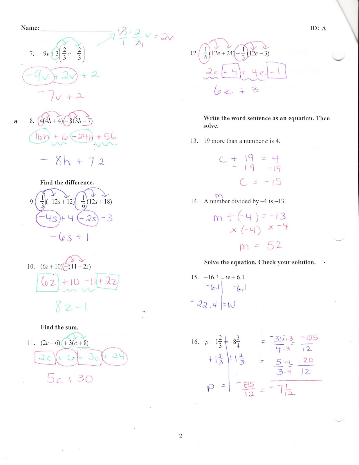 Ms. Jean's Classroom Blog: Chapter 3 Practice Test Answers