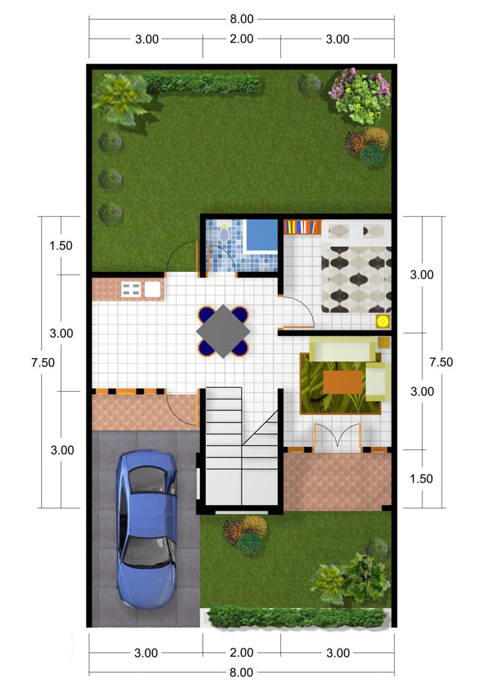 Desain dan Denah Rumah Minimalis Desain dan Denah Rumah Minimalis