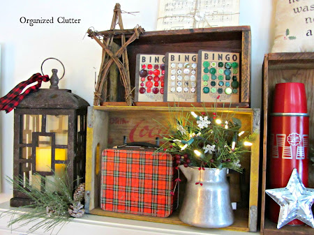2014 Rustic Crate Christmas Mantel