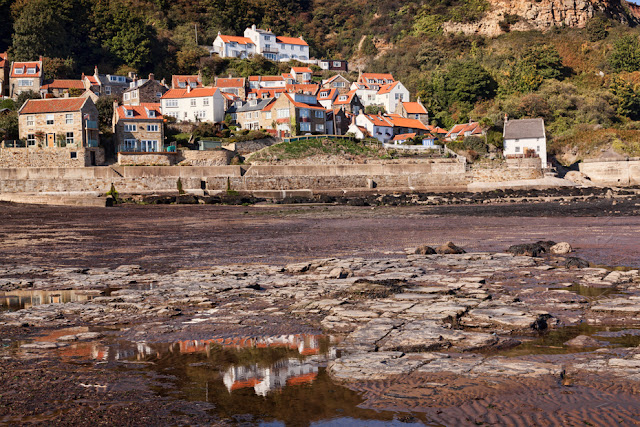 North Yorkshire village of Runswick Bay in the sunlight by Martyn Ferry Photography