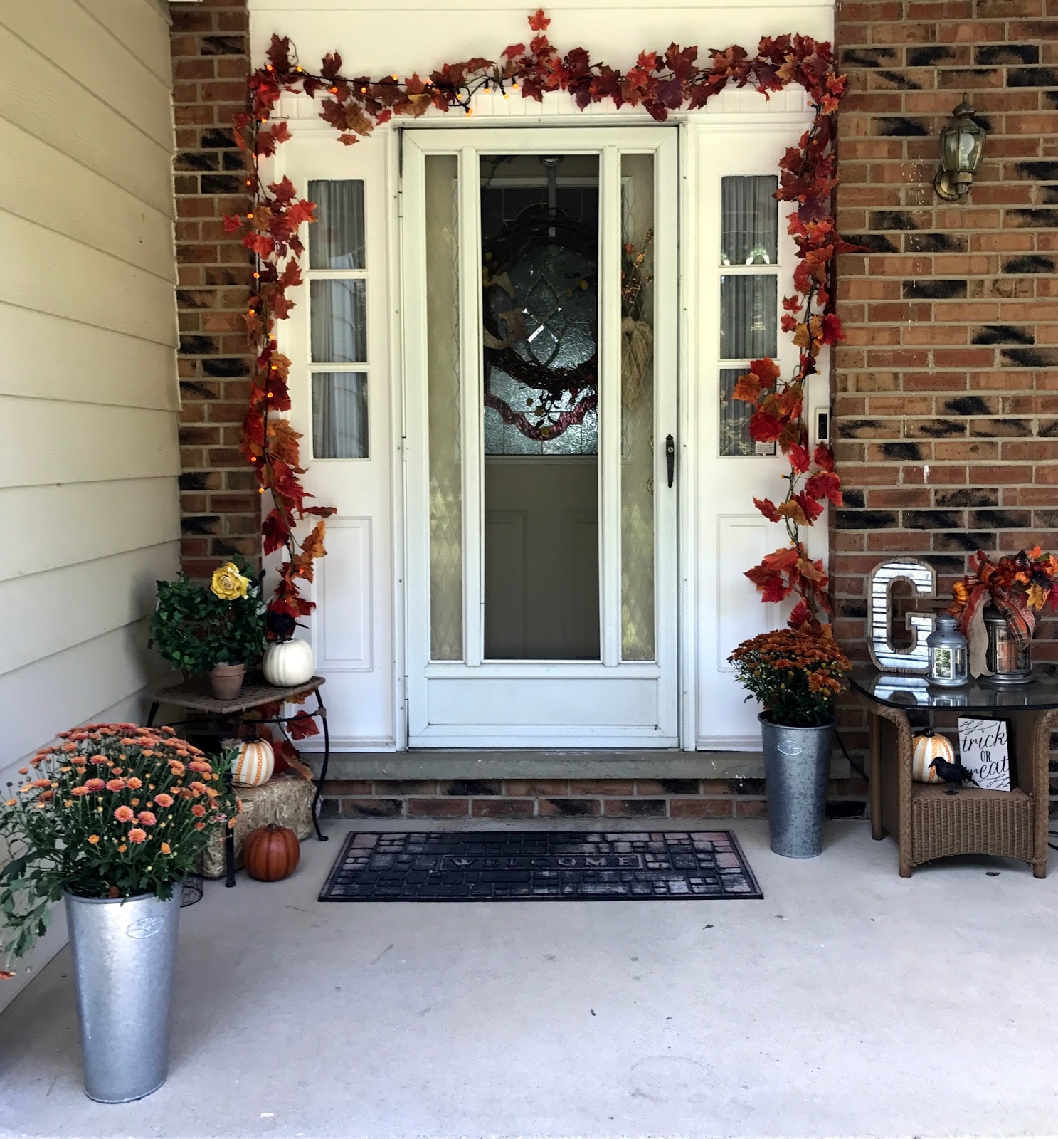 fall home tour porch