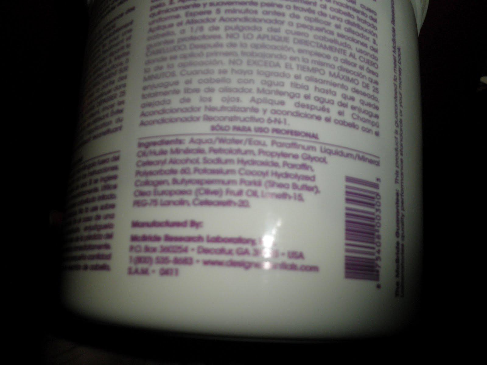 PhenomenalhairCare Design Essentials fail to properly label their