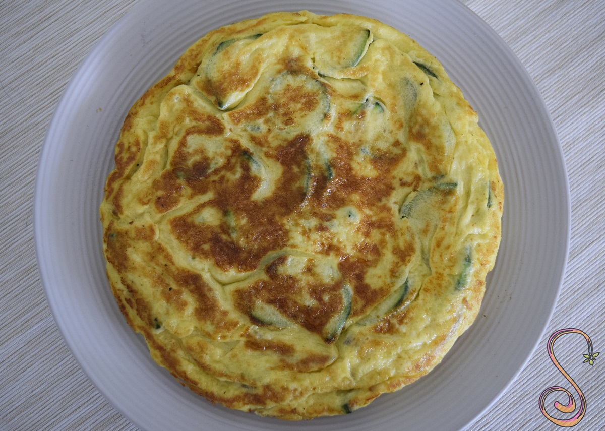 Tortilla de zucchini y queso Sabrina´s Sea of Colors