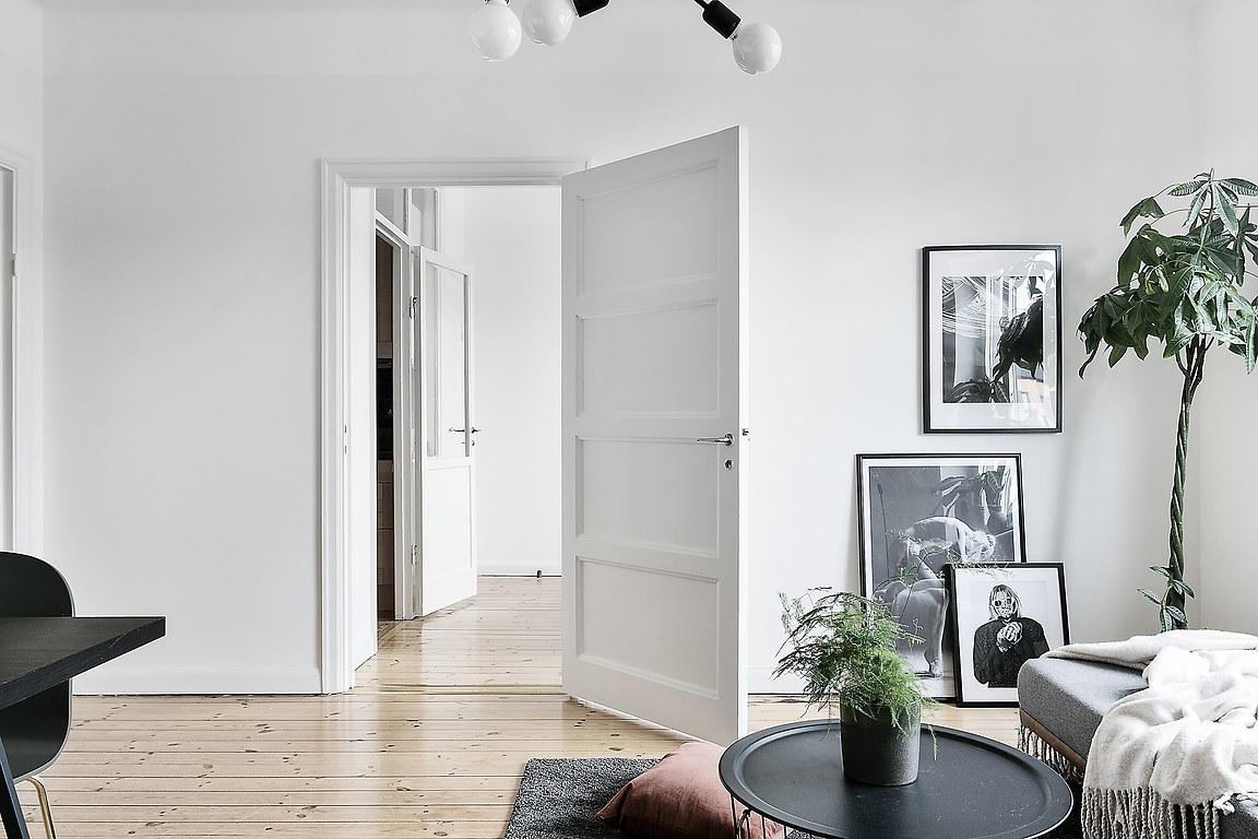 Trendesso: Black and white beauty in the scandinavian interior