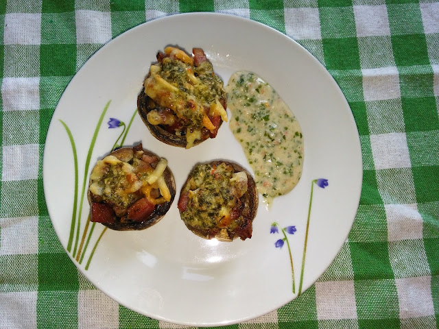 Champiñones Rellenos Al Horno
