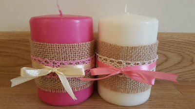 DIY embellished candles set DIY embellished candles set