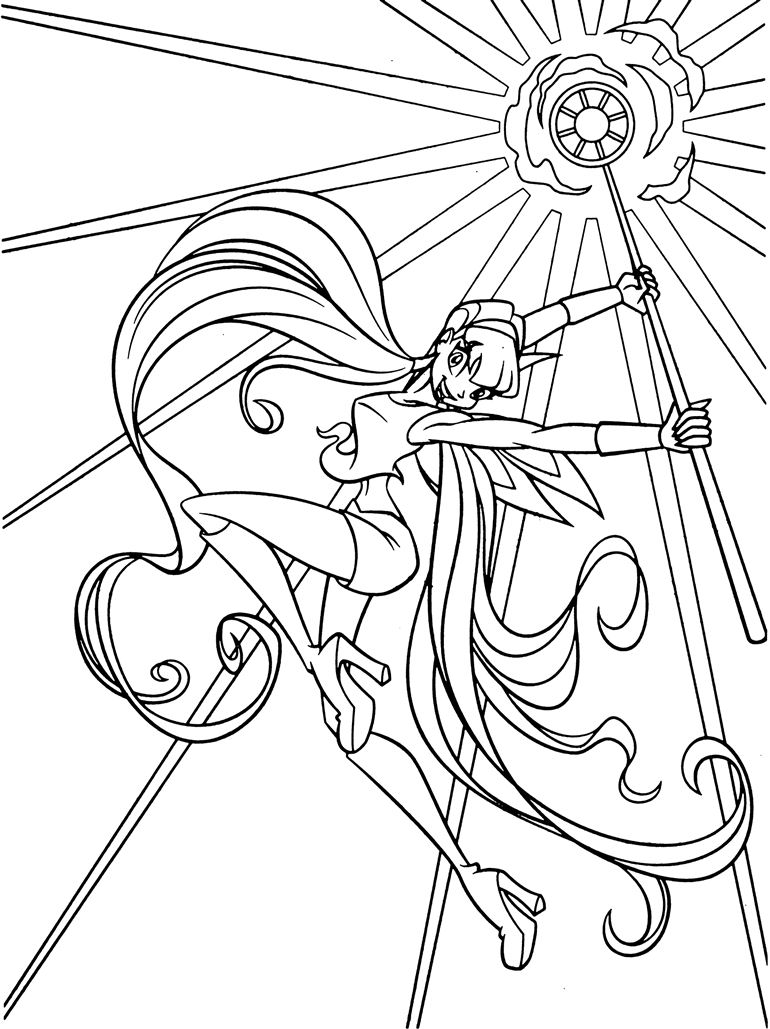 magic winx coloring pages - photo #6