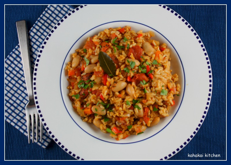 Kahakai Kitchen Tomato Rice with Veggies and White Beans Tasty Meat