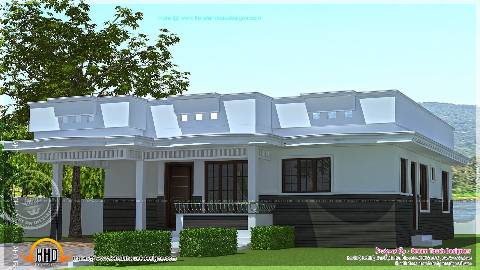 Single Floor House Design In 1250 Square Feet Kerala Home Design And