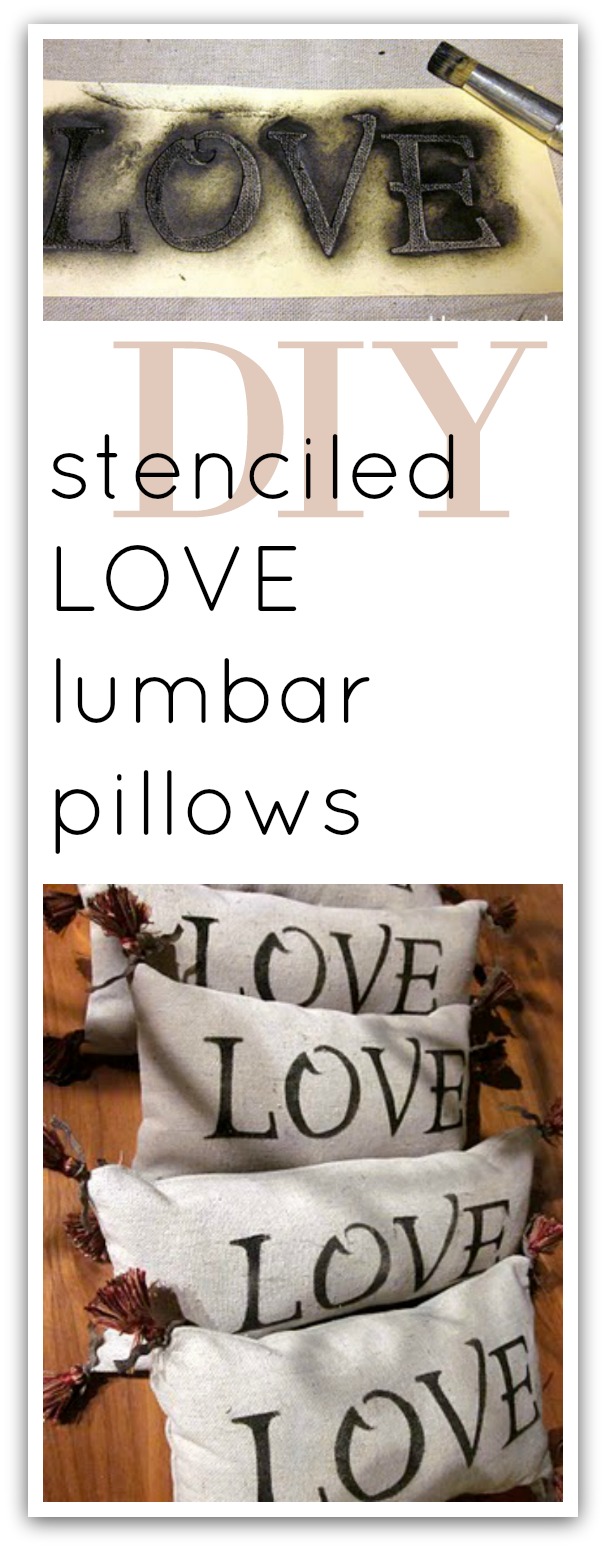 Make Your Own LOVE Lumbar Pillow