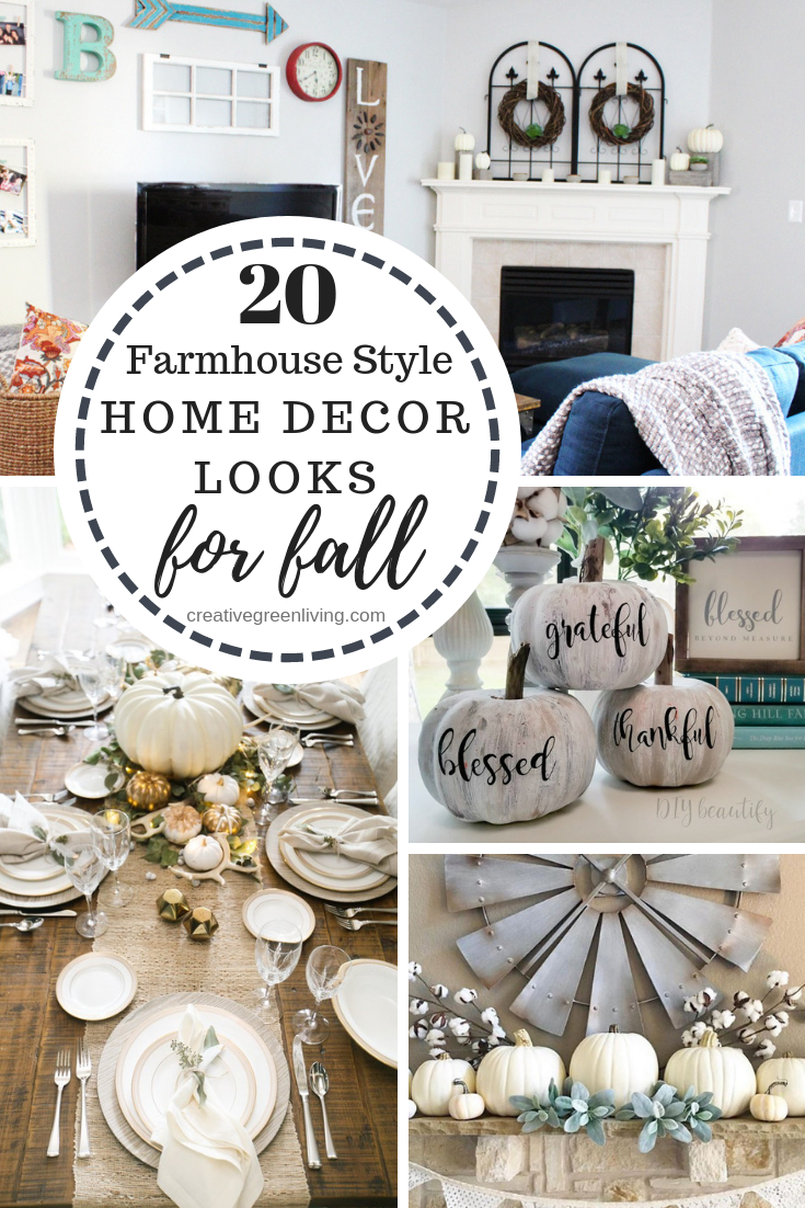 20 Dreamy Farmhouse Style Fall Decor Ideas Creative Green Living 20 Diffe Farmhouse Style Home Decor Looks For Fall