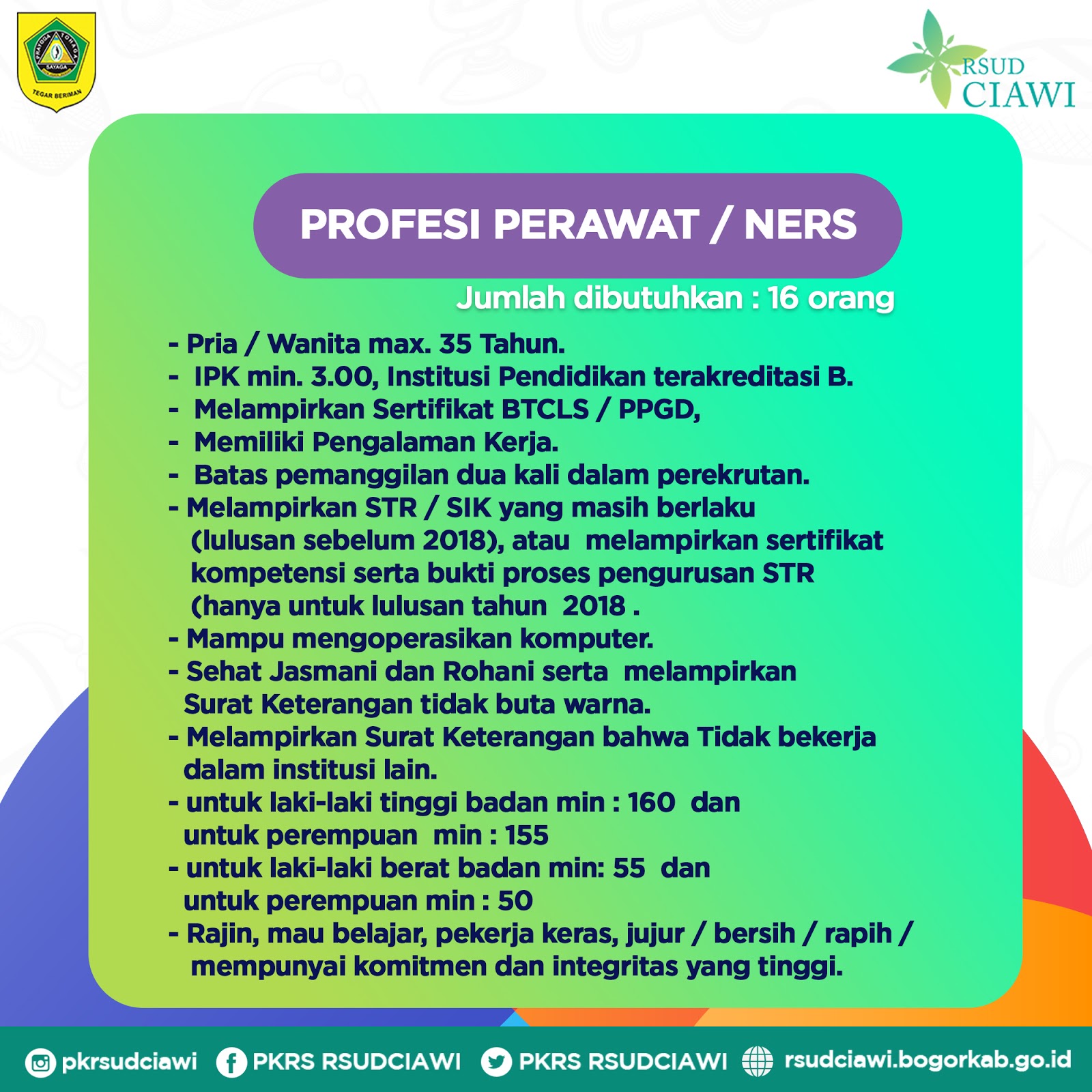 Gambar iklan lowongan kerja Caringin Ciawi Bogor Terbaru
