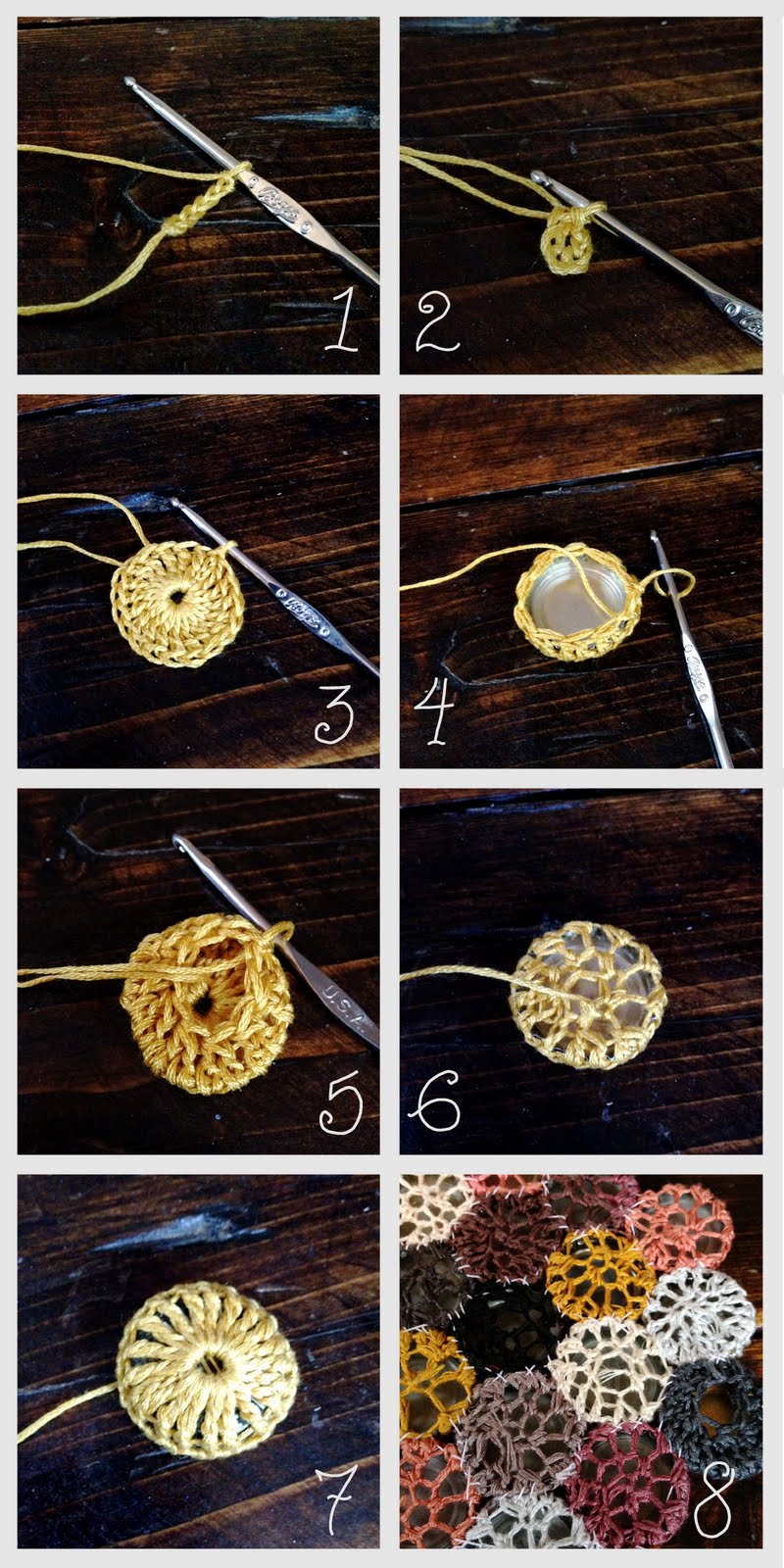 Oh Just Dandy Crocheted Bottle Cap Trivet