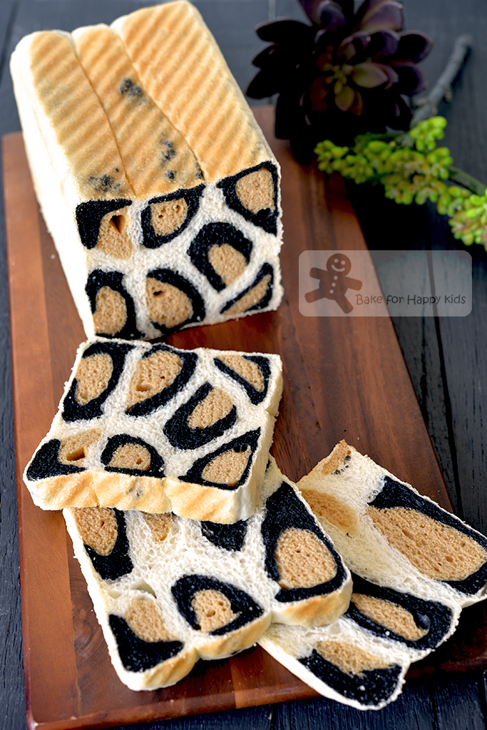 nyhed Plante træer Tigge Bake for Happy Kids: Super Soft and Cute Leopard Print Sandwich Bread -  Made with NO artificial colouring. Just Charcoal and Dark Brown Sugar