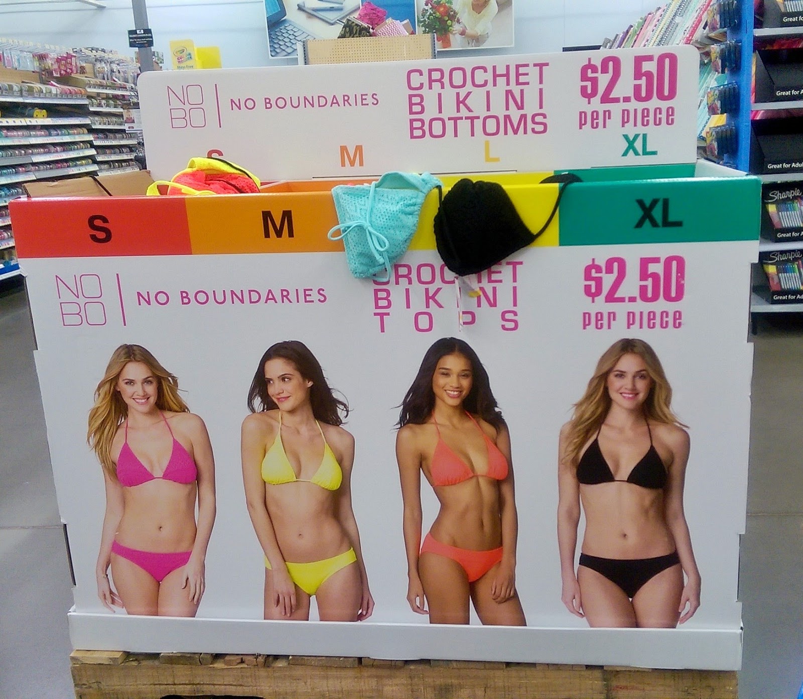 yellow bikini top walmart