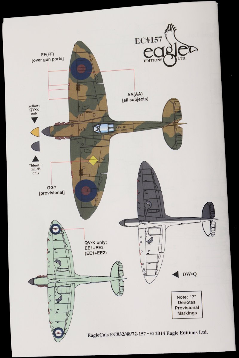 The Modelling News: Review: 1/32nd scale Eagle Cals Spitfire Mk I  II's