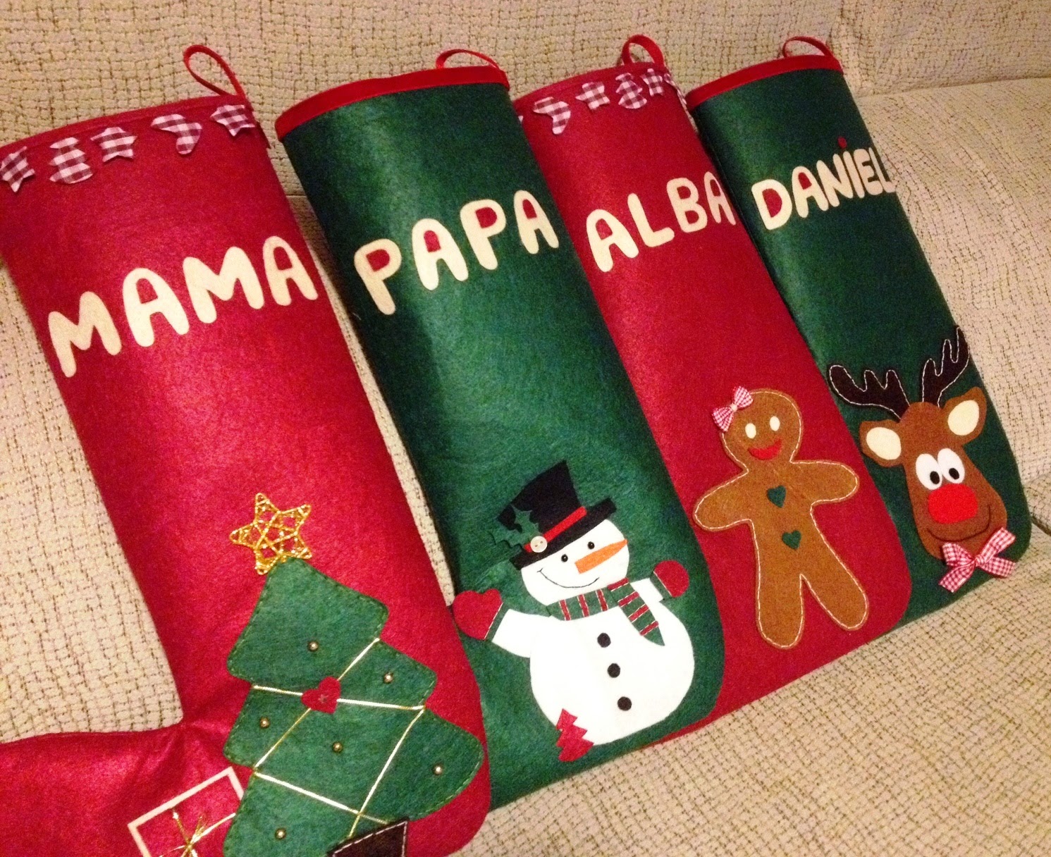 Sewing Dreams: CALCETINES NAVIDEÑOS PARA TODA LA FAMILIA!