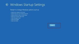 Windows Startup settings