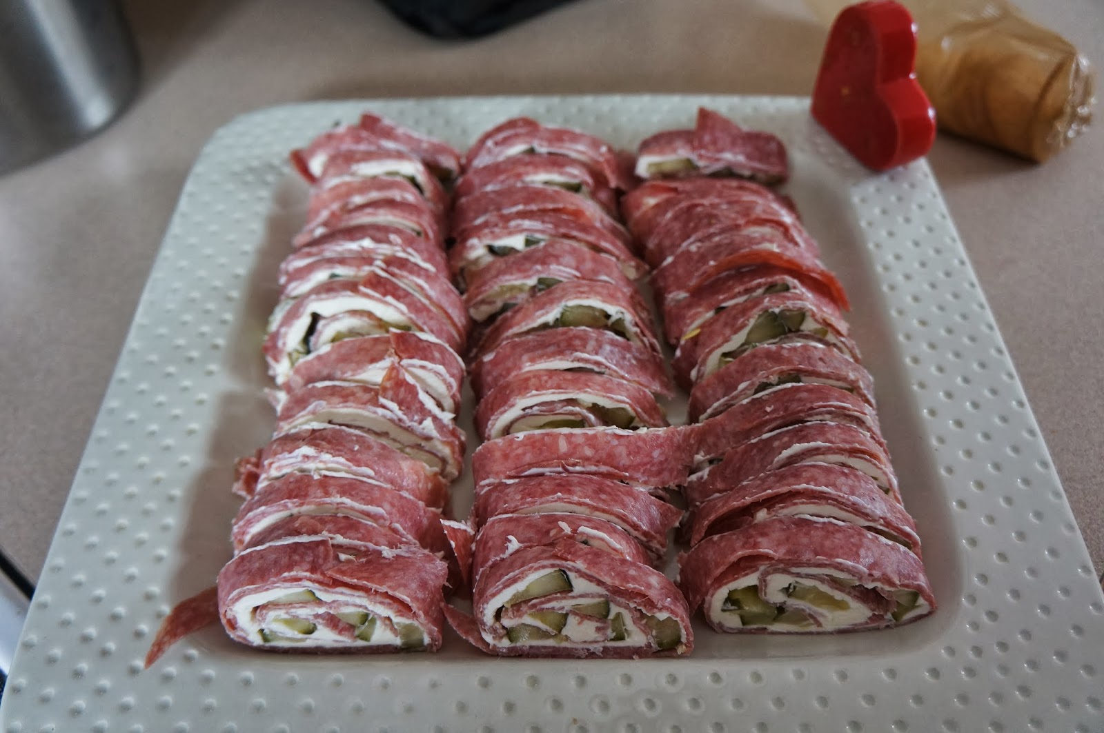 Something Yummy for your Tummy!! Salami and Pickle Rollups