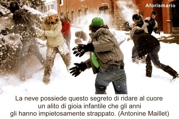 Aforismario Aforismi Frasi E Proverbi Sulla Neve