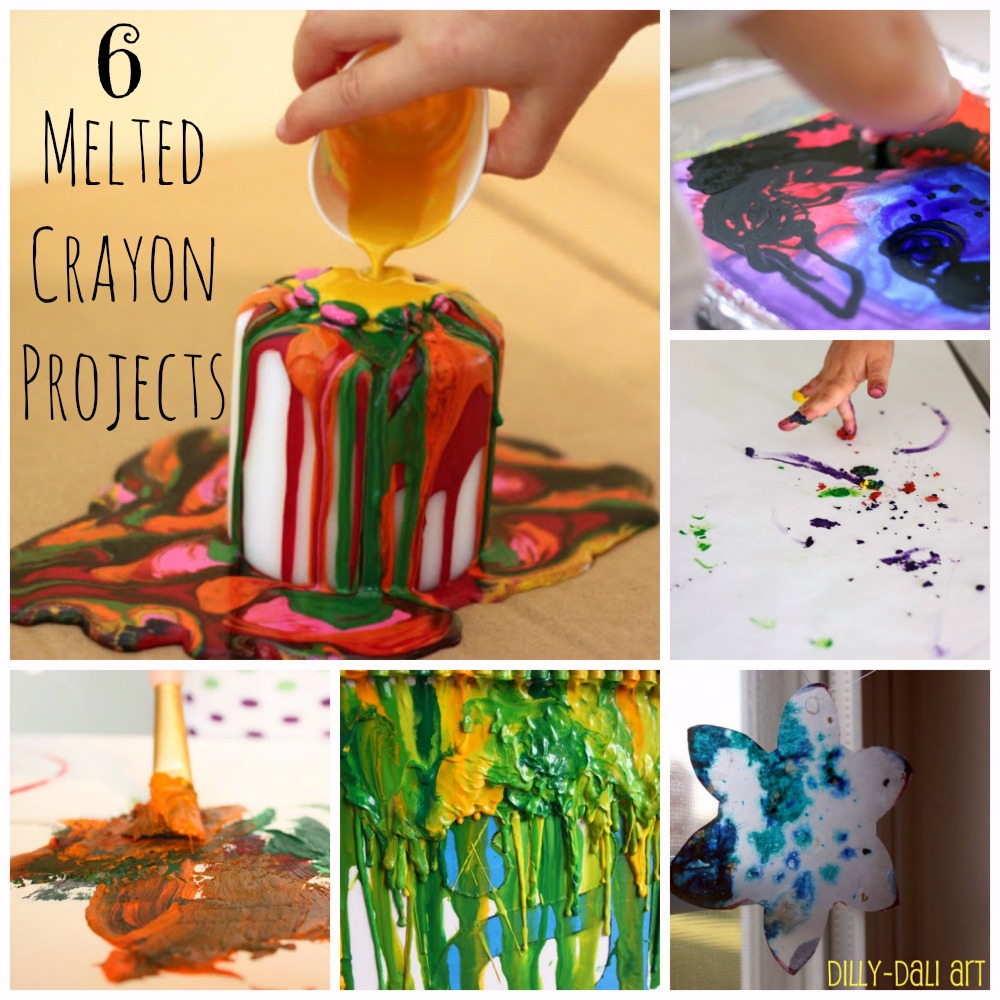 DillyDali Art 6 Melted Crayon Projects