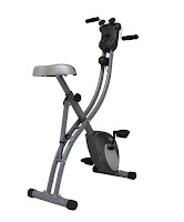 Sunny Health & Fitness SF-B1412H Folding Upright Bike with Arm Exerciser, 8 resistance levels, LCD Monitor displays workout stats, height adjustable seat