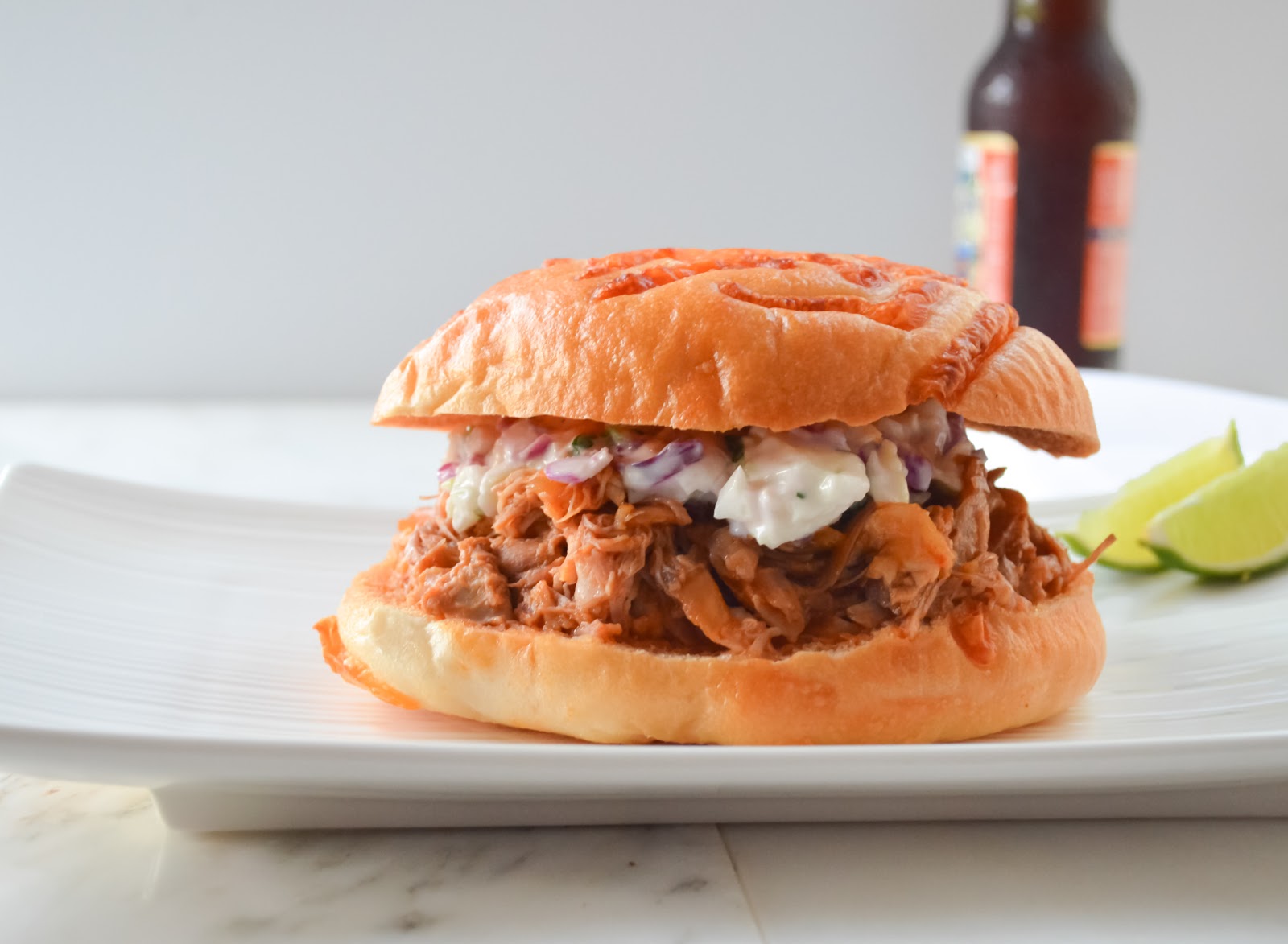Slow Cooked Bourbon Peach BBQ Pulled Pork Recipe